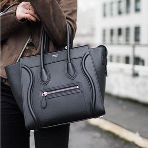 Black Mini Luggage Handbag